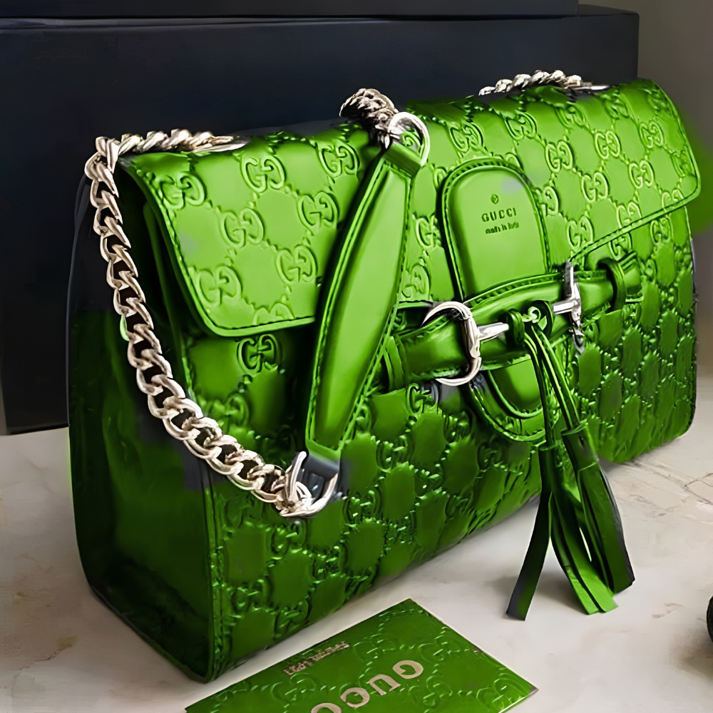 Gucci Guccissima Emily Chain Shoulder Bag