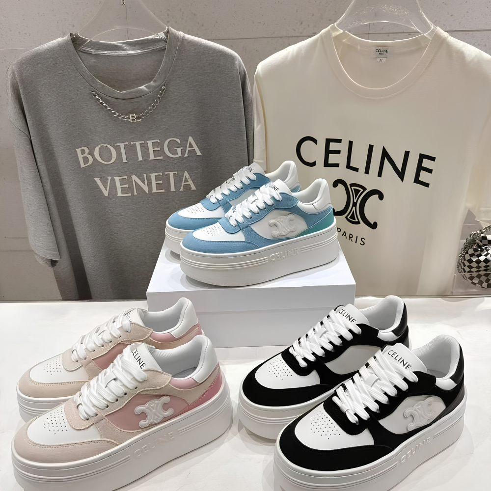 Celine Block Wedge Sneaker