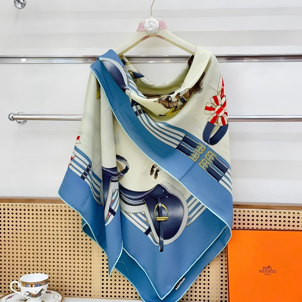 Vintage Celine Shawl, Celine Silk Scarf