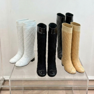 Luxury Quilted Knee-High Boots-1 Luxury Quilted Knee High Boots 1